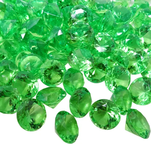 Vista 8 de Honbay 100 gemas de cristal de imitación de diamantes acrílicos de 0.78 pulgadas para dispersión de mesa, rellenos de jarrones, eventos, bodas