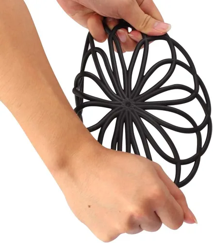 Vista 7 de ME.FAN Salvamanteles de silicona – Almohadillas calientes de cocina para ollas y platos – Salvamanteles aislados para tetera – Flexible, duradero
