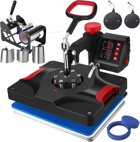 Vista 9 de Prensa térmica MAIKESUB 12x15 8 en 1 para camisetas, gorras y tazas