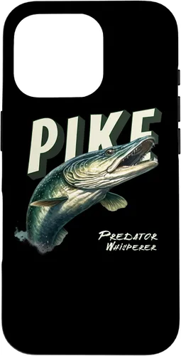 Vista 20 de iPhone 16 Northern Pike Whisperer Fishing Enthusiasts Angler Fishermen Case