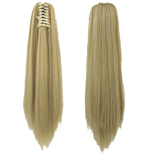 Vista 13 de Extensiones de pelo largo y liso para mujer, fibra natural, 16/613