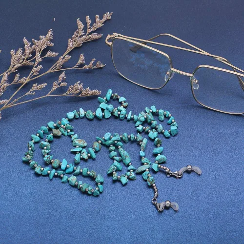 Vista 7 de KAI Top Cadena para gafas cadena para gafas de sol cadena para gafas de sol cadena de cuentas para máscara facial para mujer