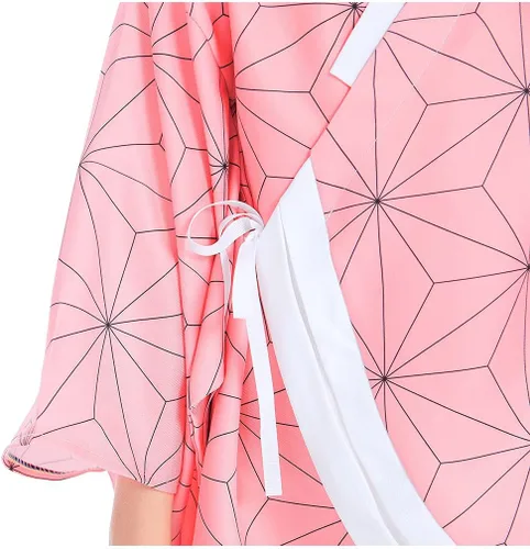 Vista 9 de Kimono para niños, disfraz de cosplay, cárdigan, chaqueta, bata, capa de anime