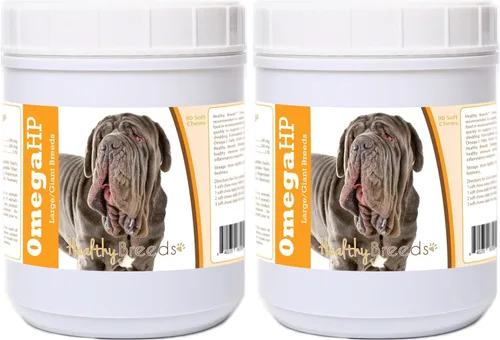 Vista 191 de Healthy Breeds Affenpinscher Omega HP - Masticables suaves para piel y pelaje, 60