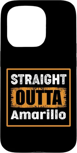 Vista 14 de Straight Outta Amarillo Texas USA Retro Distressed Vintage Case for iPhone 17