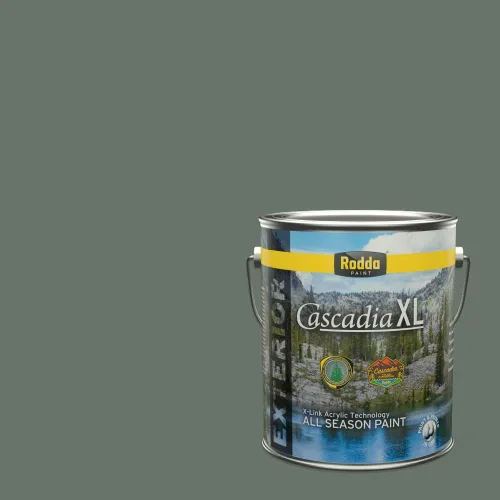 Vista 50 de Rodda Paint CASCADIA XL Pintura e imprimación satinada exterior en uno, cuarto de galón, solo ayer