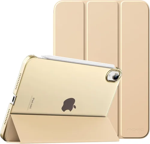 Vista 29 de MoKo Funda para iPad mini 7 (A17 Pro) Generación 2024, Funda para iPad mini 6 2021, Funda Protectora Delgada y Ligera de 8.3 Pulgadas con Carcasa