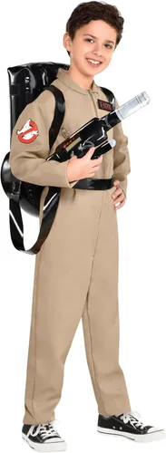 Vista 9 de Party City - Disfraz de Halloween de Cazafantasmas con paquete de protones para adultos, talla grande (48-52), con mono y mochila