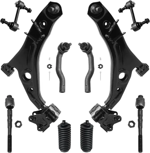 Vista 82 de Detroit Axle - Kit de suspensión frontal de 10 piezas para Dodge Avenger 2008-2014, Chrysler Sebring 2007-2010, 2 brazos de control inferiores, 2