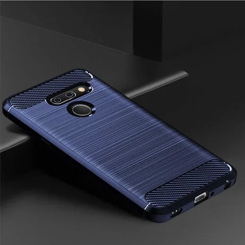 Vista 2 de Funda de teléfono para LG G8 ThinQ con protector de pantalla de vidrio templado y accesorios para celda, delgada, suave, de silicona de poliuretano