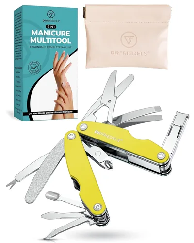 Vista 9 de Kit de manicura y pedicura – Juego de manicura profesional 9 en 1 para mujeres y hombres con recortador de cutículas, removedor de cutículas