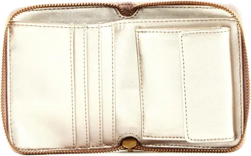 Vista 2 de GUESS Giully - Cartera pequeña con cremallera alrededor, Rosewood, Giully - Cartera pequeña con cremallera alrededor