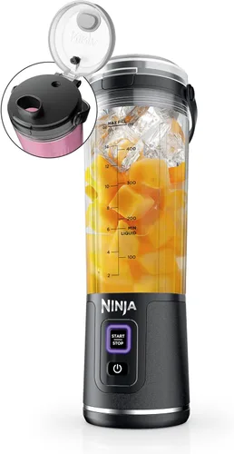 Vista 25 de Ninja Blast Batidora portátil, inalámbrica, recipiente de 18 onzas, menta