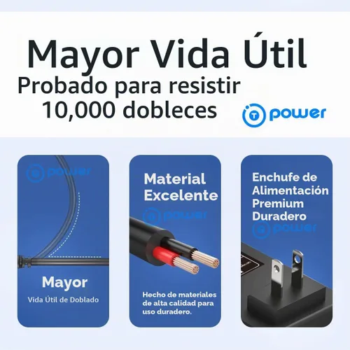 Vista 4 de T POWER Cargador adaptador de corriente alterna de 9 V compatible con Compex Sport Elite 2.0, Performance 2.0 Edge 2.0. Fuente de alimentación