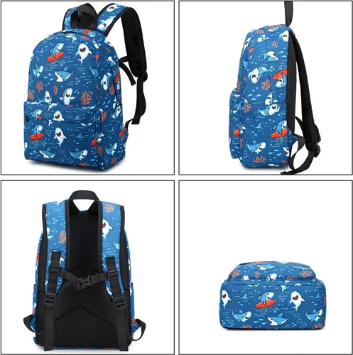 Vista 83 de CAMTOP - Conjunto de mochila y lonchera con estampados divertidos para niños de preescolar y primaria), Y0058-2