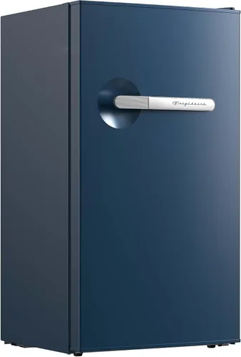 Vista 2 de Frigidaire Refrigerador - Mini refrigerador retro con ahorro de energía, control de termostato ajustable, ideal para dormitorio, oficina, RV, Azul