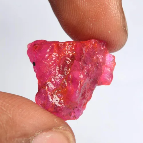 Vista 3 de Piedra curativa rubí rojo 600 natural áspero rubí suelta piedra para joyas y usos múltiples