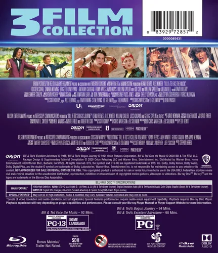 Vista 3 de Bill & Ted Face the MusicBill&Ted Bogus JourneyBill&Ted Excellent Adventure (3 Film Bundle)