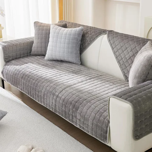 Vista 8 de Fundas para reposabrazos de sofá, fundas de terciopelo mullido para sofá, fundas antideslizantes para sillón, fundas para reposabrazos