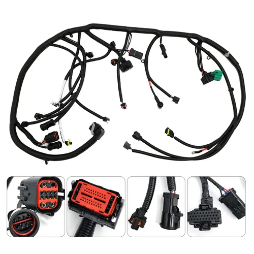 Vista 5 de 5C3Z-12B637-BA Arnés de cableado del motor para F250 F350 F450 F550 Ford Super Duty 6.0L 2005 2006 2007 Arnés de cableado del motor diésel con fecha