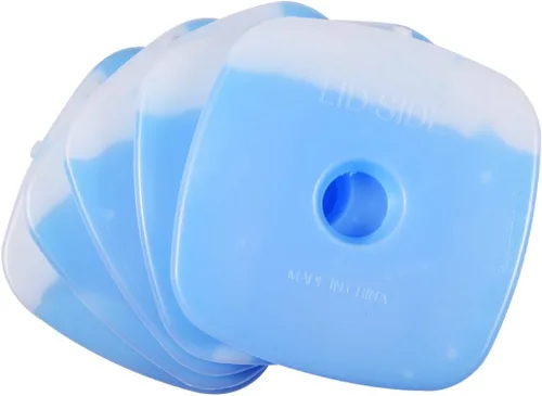 Vista 3 de Paquete de hielo frío de ladrillo reutilizable de larga duración fresco delgado congelador paquete refrigerador para loncheras bolsa