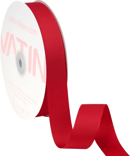 Vista 198 de VATIN Cinta de Grogrén Negra, 1-1/2" x 50 Yardas Continuas, Cinta de Grogrén de Poliéster Negra, Usar para Lazos de Bricolaje, Accesorios
