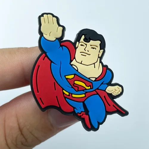 Vista 5 de 50 Pcs Superhero Crock Shoe Charms for Croc Boys Cute Cartoon Bubble Slide Shoe Charms for Wristband Bracelets Spider Shoe Charms for Man Sandals