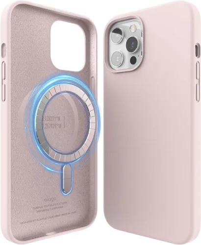 Vista 11 de elago Funda magnética de silicona compatible con MagSafe compatible con iPhone 12 y compatible con iPhone 12 Pro de 6.1 pulgadas, imanes integrados
