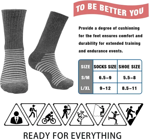 Vista 6 de Iseasoo Compression Socks for Women & Men Circulation - Plantar Fasciitis Crew Socks Support for Athletic Running
