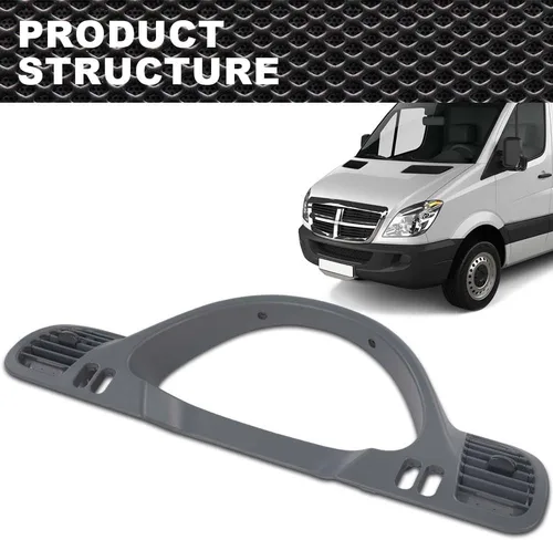 Vista 2 de CNNELL Bisel de panel de tablero compatible con Dodge Sprinter 2002-2006 lado izquierdo del conductor con boquilla A/C 5104262AA
