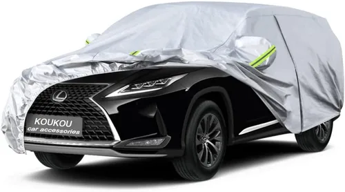 Vista 11 de KouKou Funda impermeable para automóvil SUV adecuada para BMW X1 de 2009 a 2025, 7 capas a prueba de viento para todo tipo de clima, cubierta