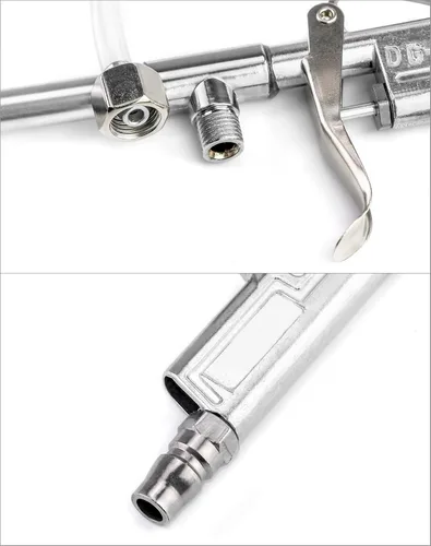 Vista 4 de QWORK Pistola de pulverización, Kit de pistola lavadora de limpieza de motor de aire neumática de aluminio, 1/4