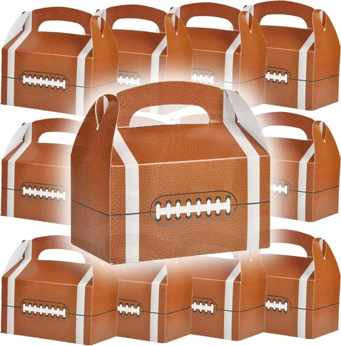Vista 3 de The Dreidel Company Cajas de golosinas deportivas, caja de regalo para niños, regalos de fiesta de cumpleaños, bodas, baby shower, caja de 6.25 x