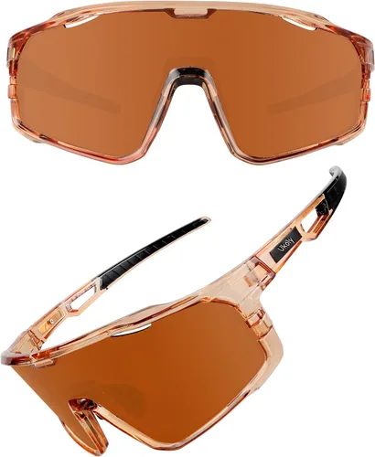 Vista 13 de Ukoly Gafas de sol para ciclismo, correr, béisbol, pesca y golf para hombres y mujeres, gafas de sol deportivas con lente HD UV400 de 620