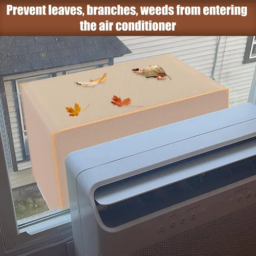 Vista 7 de BJADE'S Cubierta de aire acondicionado para ventana compatible con la unidad de aire acondicionado de ventana en forma de U Midea, resistente