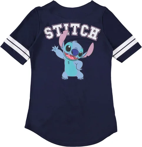 Vista 2 de Disney Lilo and Stitch - Camiseta de béisbol clásica para mujer, Lilo y Stitch