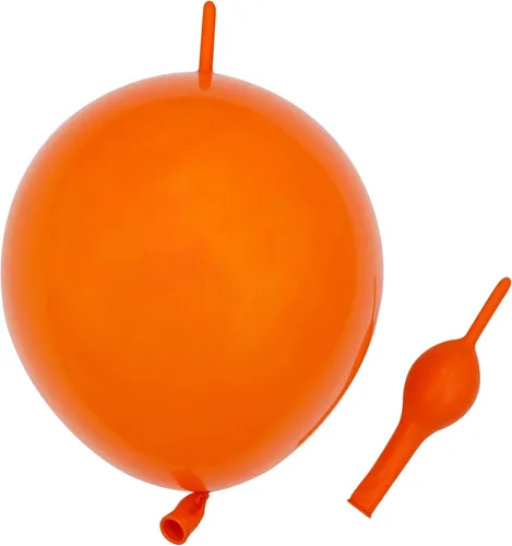 Vista 13 de Globos de eslabones de 12 pulgadas, globos de látex Quick Linkale 60 piezas para bodas, cumpleaños, Halloween, Navidad, decoraciones de festivales