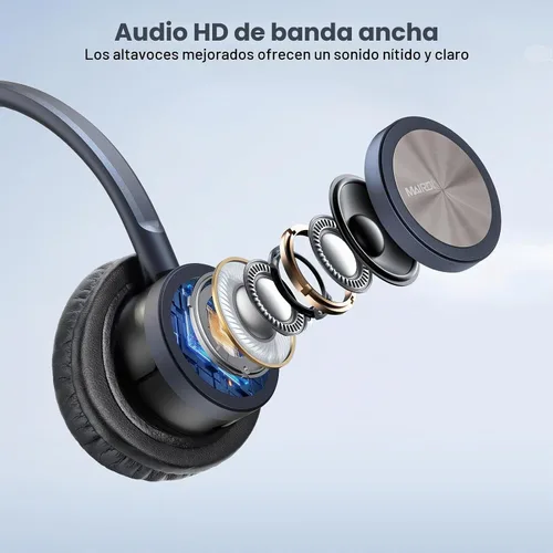 Vista 3 de MAIRDI Auriculares telefónicos con conector RJ9 y conectores de 0.138 in para centro de llamadas, oficina, escritorio, teléfono celular, PC