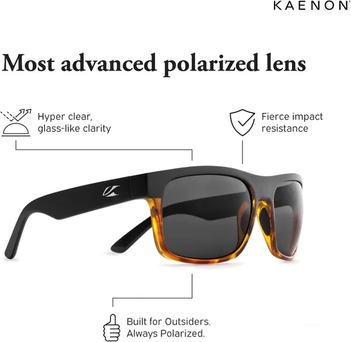 Vista 2 de Kaenon Gafas de sol polarizadas Burnet XL para hombre