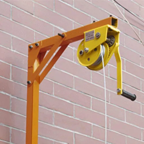 Vista 8 de DNYSYSJ Herramienta de elevación exterior de la instalación del aire acondicionado, grúa de elevación del soporte con la cuerda (32.8 ft)