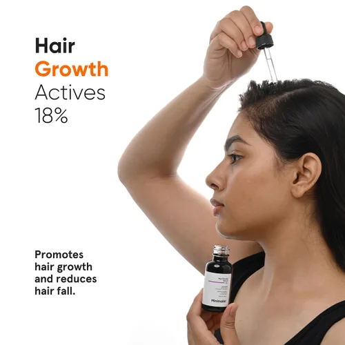 Vista 2 de Minimalist Suero de densidad capilar 18% Con Procapil, Capixyl, Redensyl, Anagain y Baicapil para el control de caídas del cabello Mujeres
