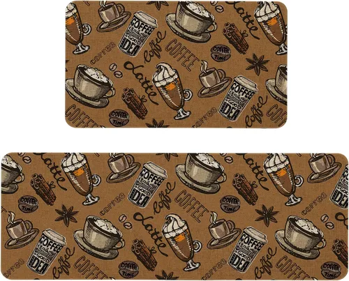 Vista 19 de Mloabuc® Tapete decorativo de flores, tapetes de cocina de arpillera de arpillera para mujer, accesorios de cocina para exteriores, 17 x 30 pulgadas