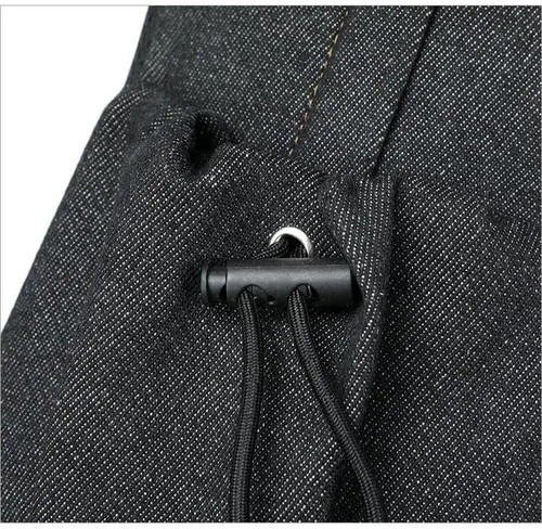 Vista 5 de Mochila de mezclilla vintage para mujer, bolso Y2k para mujer, bolsa de hombro de mezclilla, estética única, linda mochila para mujeres y hombres