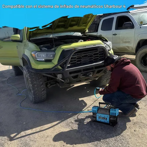 Vista 5 de Uharbour Compresor de aire todoterreno de 12V 10.6 CFM con manómetro