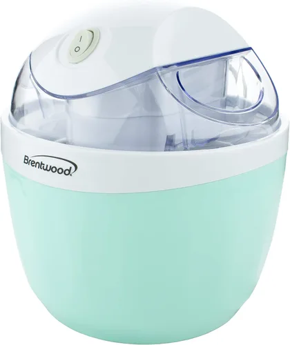 Vista 8 de Brentwood TS-1410BL Máquina para hacer helados y sorbetes de 1 cuarto de galón, yogur congelado, gelato y natillas, azul