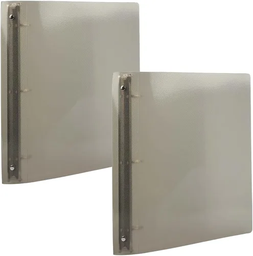 Vista 51 de JAM PAPER Carpeta de plástico de 1 pulgada, carpeta blanca de 3 anillas, se vende individualmente Blanco