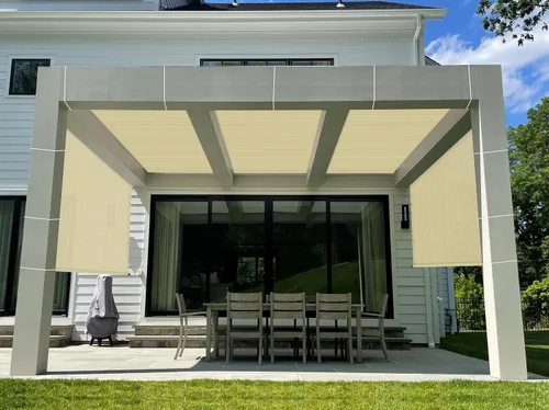Vista 7 de Windscreen4less Cubierta de Sombra de Repuesto para Pérgola Exterior de 3'x4', Toldo para Patio, Panel de Pantalla de Sombra Privada con Ojales en 2