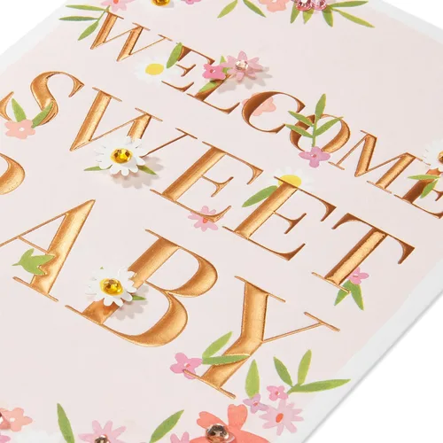 Vista 5 de Papyrus Tarjeta de baby shower para niña (So Happy You're Here)
