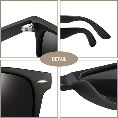 Vista 3 de Joopin Gafas de sol cuadradas polarizadas con protección UV para hombre y mujer
