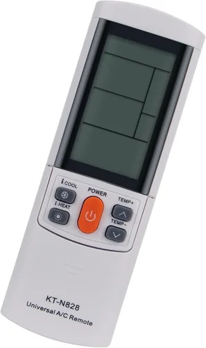 Vista 2 de PERFASCIN KT-N828 - Mando a distancia de repuesto universal para Midea Hitachi Haier LG Panasonic Carrier